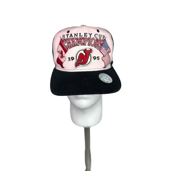 Starter Black New Jersey Devils 1995 Stanley Cup Champions Snapback Hat OS - Picture 1 of 5